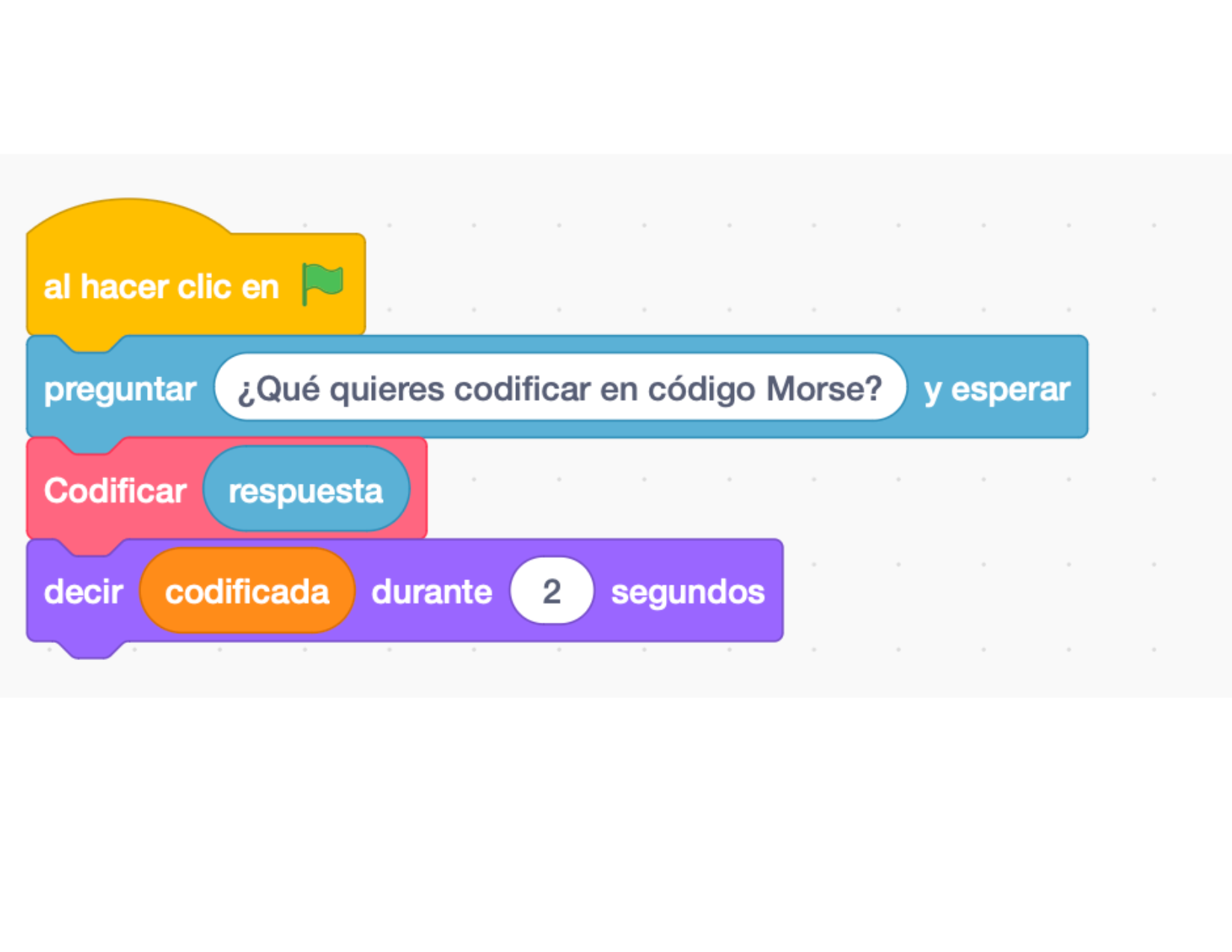 Codigo Morse Scratch 4